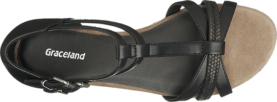 À En Boutique La De Noir Sandale Acheter Prix Dans Femmes Avantageux Graceland Ligne 4RLAjq35