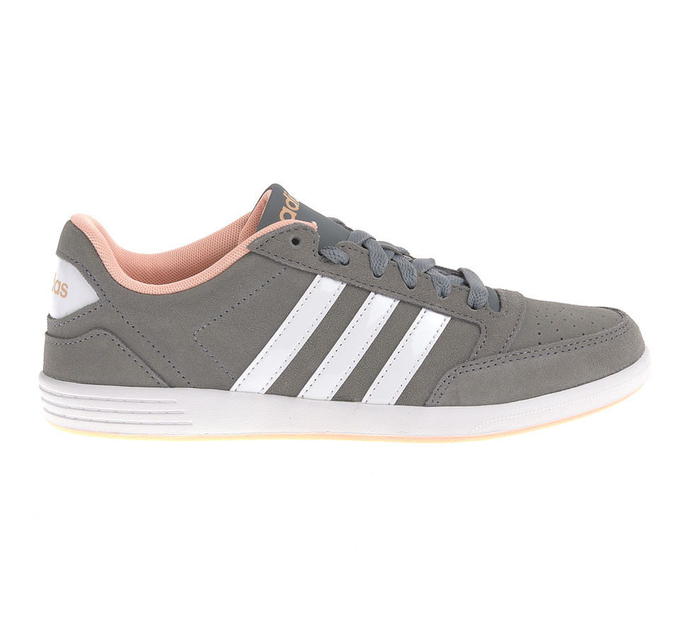 adidas sneaker vl hoops low grau