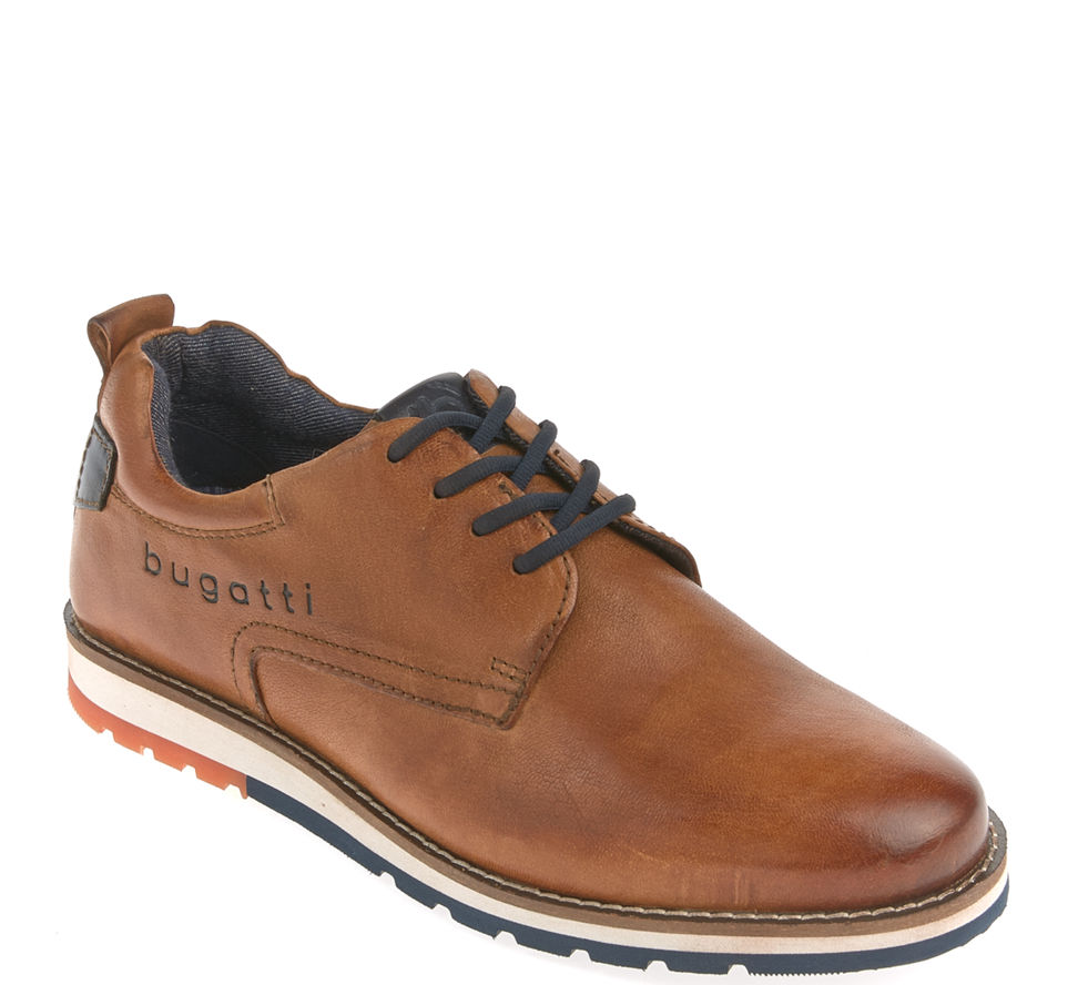Bugatti Flache Schnürschuhe für Herren in Blau Schnürschuhe Bugatti Flache Schnürschuhe für Herren in Blau Schnürschuhe