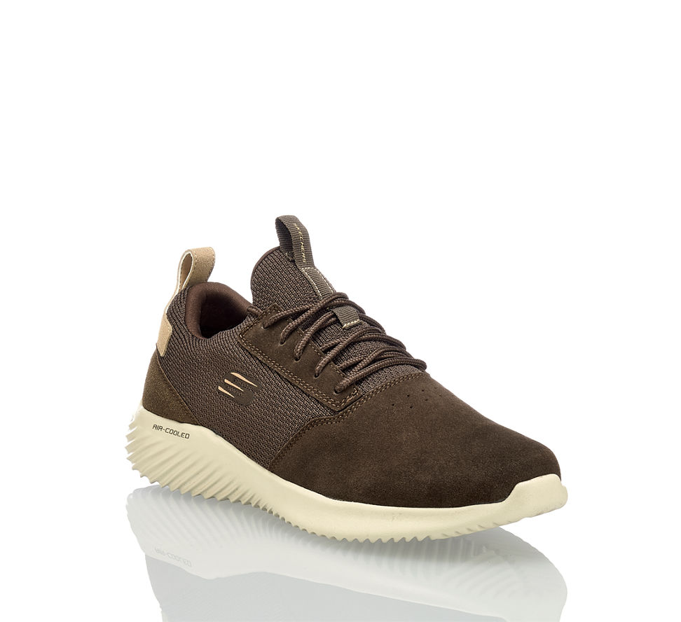 basket skechers homme brun