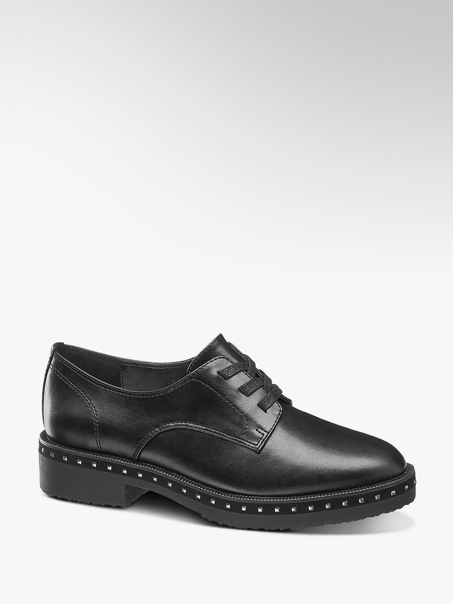 Graceland Damen Dandy Schnürer schwarz Neu