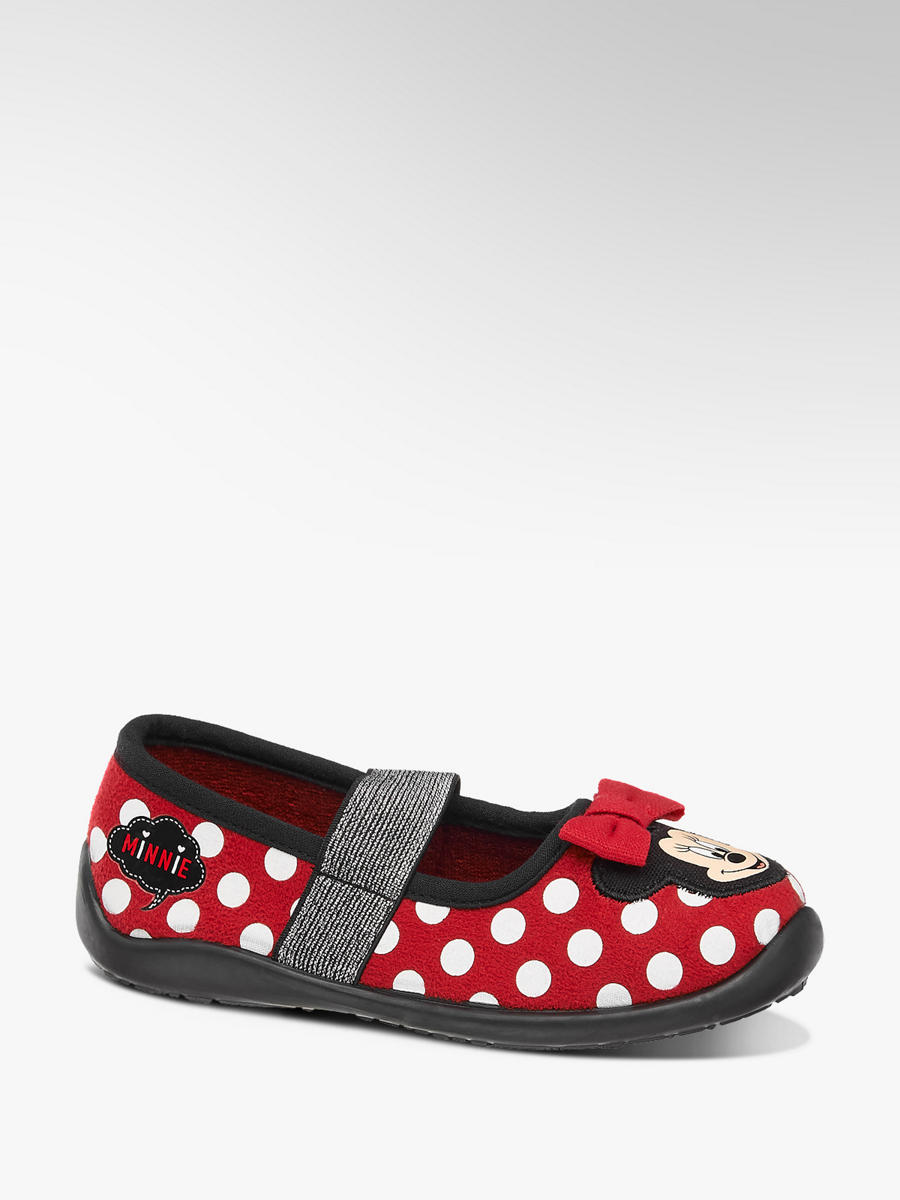 Hausschuh Von Minnie Mouse In Rot Deichmann