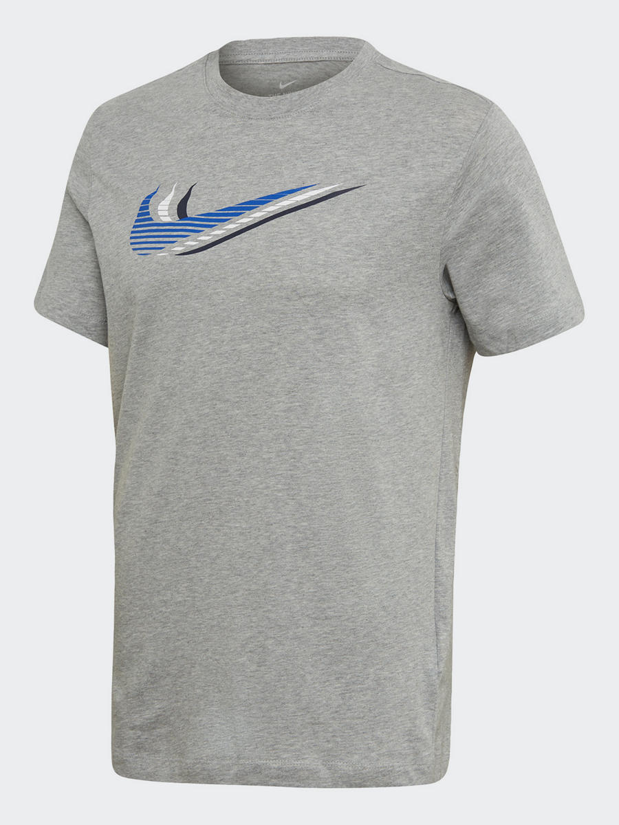 Nike T Shirt In Grau Mit Logo Print Deichmann At