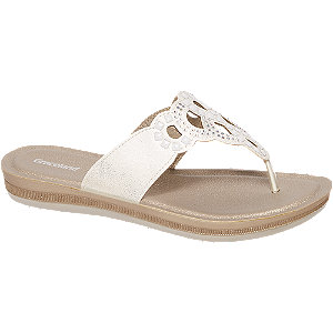 Graceland Witte Slipper Stenen graceland kopen in de aanbieding