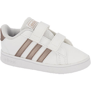 Witte Grand Court klittenband adidas