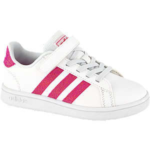 Witte Grand Court klittenband adidas