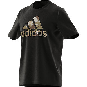 Adidas Performance sport T-shirt zwart/bruin online kopen