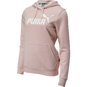 Puma Roze Ess Logo Hoodie Fleece Dames maat M online kopen