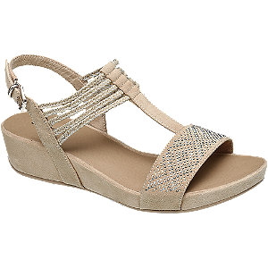 Graceland Beige Sandalette Strass graceland kopen in de aanbieding Graceland Beige Sandalette Strass graceland kopen in de aanbieding