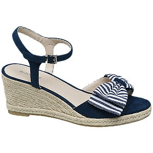 Graceland Blauwe Sandalette Strik graceland kopen in de aanbieding Graceland Blauwe Sandalette Strik graceland kopen in de aanbieding