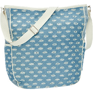 Graceland Blauwe Schoudertas Denim graceland kopen in de aanbieding