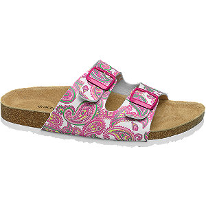 Graceland Roze Sandaal Leren Voetbed graceland kopen in de aanbieding