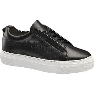 5Th Avenue Zwarte Leren Sneaker Plateauzool 5th avenue kopen in de aanbieding 5Th Avenue Zwarte Leren Sneaker Plateauzool 5th avenue kopen in de aanbieding