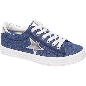 Graceland Blauwe Sneaker Ster graceland kopen in de aanbieding Graceland Blauwe Sneaker Ster graceland kopen in de aanbieding