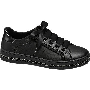 Graceland Zwarte Sneaker Ruches graceland kopen in de aanbieding Graceland Zwarte Sneaker Ruches graceland kopen in de aanbieding