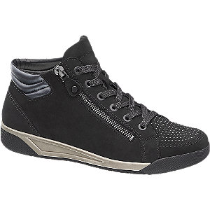 Medicus Zwarte Leren Hoge Sneaker medicus kopen in de aanbieding