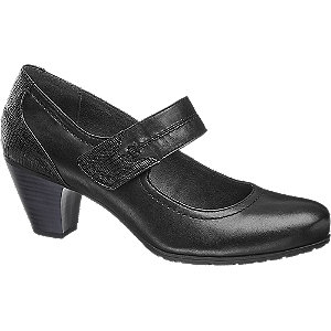 Medicus Zwarte Comfort Leren Pump medicus kopen in de aanbieding