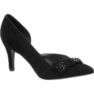 5Th Avenue Zwarte Suede Pump Strik 5th avenue kopen in de aanbieding