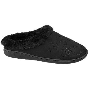 Casa Mia Zwarte Instap Pantoffel casa mia kopen in de aanbieding Casa Mia Zwarte Instap Pantoffel casa mia kopen in de aanbieding