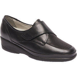 Medicus Zwarte Leren Instapper Klittenband medicus kopen in de aanbieding