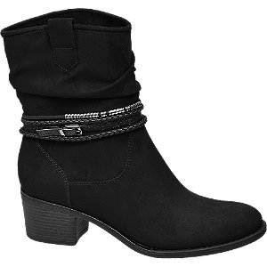 Graceland Zwarte Enkellaars Bandjes graceland kopen in de aanbieding