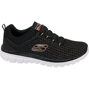 Skechers Zwarte Sneaker Memory Foam skechers kopen in de aanbieding