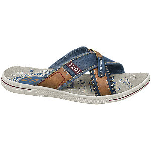 Blauwe Slipper venture by camp david kopen in de aanbieding