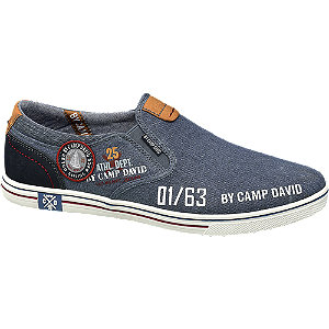 Blauwe Canvas Instapper venture by camp david kopen in de aanbieding Blauwe Canvas Instapper venture by camp david kopen in de aanbieding