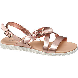 Graceland Rosegouden Sandaal Strik graceland kopen in de aanbieding Graceland Rosegouden Sandaal Strik graceland kopen in de aanbieding