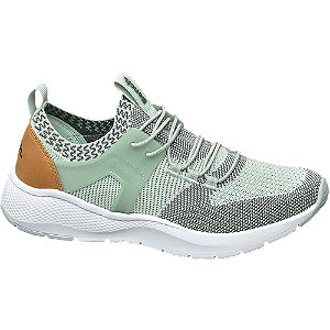 Bench Mintgroene Knitted Sneaker Elastiek bench kopen in de aanbieding Bench Mintgroene Knitted Sneaker Elastiek bench kopen in de aanbieding