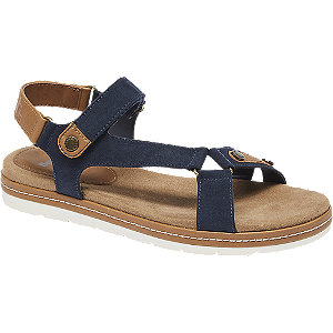 Bench Donkerblauwe Sandaal Klittenband bench kopen in de aanbieding