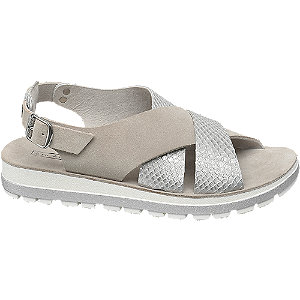 5Th Avenue Lichtgrijze Sandaal Leer 5th avenue kopen in de aanbieding