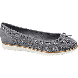 Graceland Grijze Metallic Ballerina Strikje graceland kopen in de aanbieding Graceland Grijze Metallic Ballerina Strikje graceland kopen in de aanbieding
