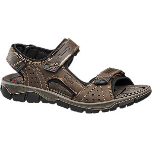 Gallus Bruine Sandaal Leren Voetbed gallus kopen in de aanbieding