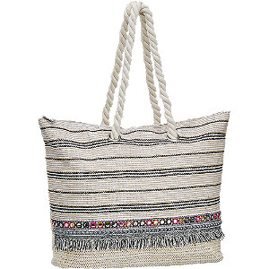 Graceland Beige Schoudertas Gestreept graceland kopen in de aanbieding