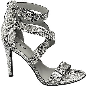 Graceland Grijze Sandalette Slangenprint graceland kopen in de aanbieding Graceland Grijze Sandalette Slangenprint graceland kopen in de aanbieding