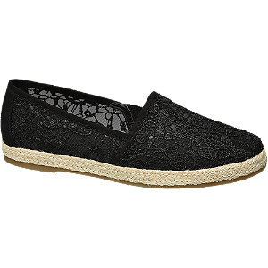 Graceland Zwarte Espadrille Kant graceland kopen in de aanbieding Graceland Zwarte Espadrille Kant graceland kopen in de aanbieding