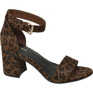 Graceland Leopard Sandalette Gespsluiting graceland kopen in de aanbieding Graceland Leopard Sandalette Gespsluiting graceland kopen in de aanbieding