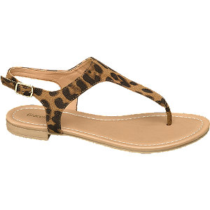 Graceland Bruine Sandaal Leopard graceland kopen in de aanbieding Graceland Bruine Sandaal Leopard graceland kopen in de aanbieding