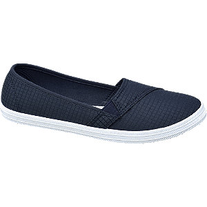 Vty Donkerblauwe Canvas Instapper vty kopen in de aanbieding Vty Donkerblauwe Canvas Instapper vty kopen in de aanbieding