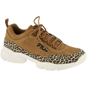 Fila Bruine chunky sneaker panterprint maat 39 - Vindjeschoen.nl