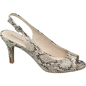 Graceland Beige Sandalette Snake graceland kopen in de aanbieding Graceland Beige Sandalette Snake graceland kopen in de aanbieding