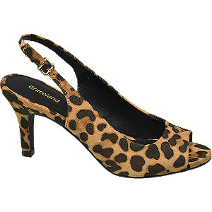 Graceland Leopard Sandalette graceland kopen in de aanbieding Graceland Leopard Sandalette graceland kopen in de aanbieding