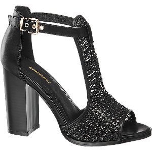 Graceland Zwarte Sandalette Gevlochten graceland kopen in de aanbieding Graceland Zwarte Sandalette Gevlochten graceland kopen in de aanbieding