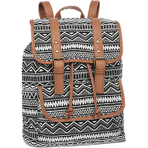 Graceland Zwartwit Rugzak Gesp graceland kopen in de aanbieding Graceland Zwartwit Rugzak Gesp graceland kopen in de aanbieding