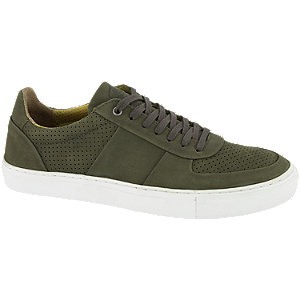 Am Shoe Groene Leren Sneaker Vetersluiting am shoe kopen in de aanbieding