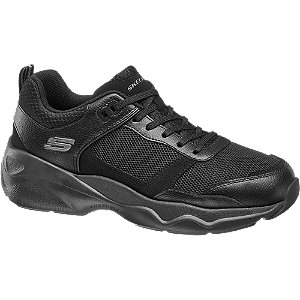 Skechers Zwarte Leren Sneaker Memory Foam skechers kopen in de aanbieding Skechers Zwarte Leren Sneaker Memory Foam skechers kopen in de aanbieding