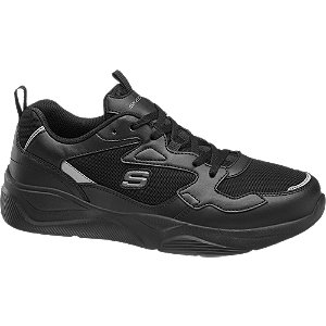 Skechers Zwarte Sneaker Vetersluiting skechers kopen in de aanbieding Skechers Zwarte Sneaker Vetersluiting skechers kopen in de aanbieding