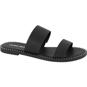 Vero Moda Zwarte Pantolette Studs vero moda kopen in de aanbieding