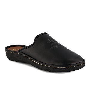 Wellness Herren Hausschuh Schwarz, 43